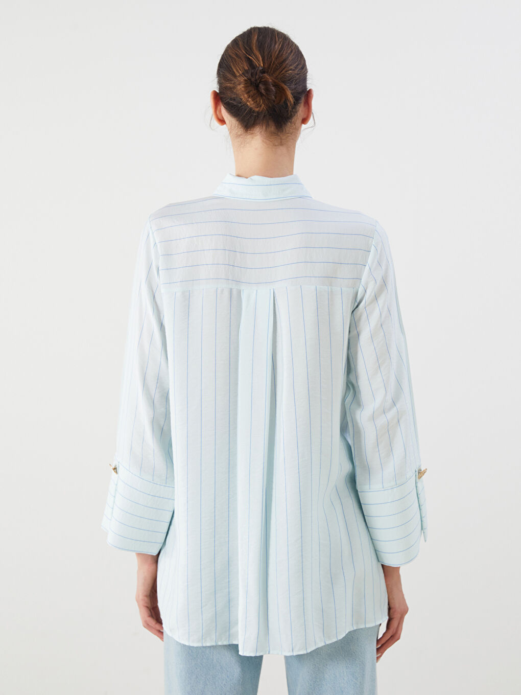 LCWAIKIKI Classic Striped Women's Shirt Tunic -S5PJ76Z8-LFN
