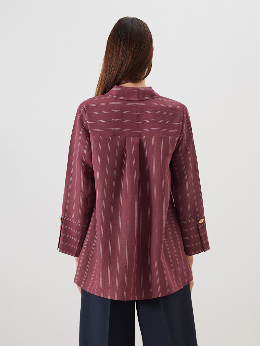 LCWAIKIKI Classic Woman BORDEAUX Shirt Tunic -S5PJ78Z8-LET