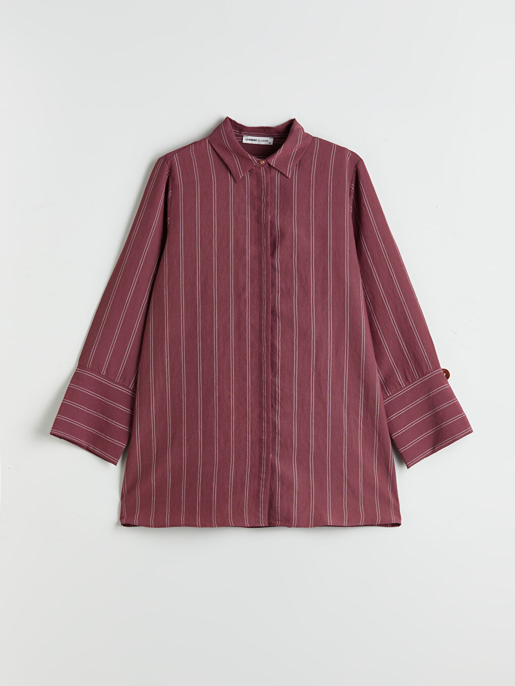 LCWAIKIKI Classic Woman BORDEAUX Shirt Tunic -S5PJ78Z8-LET