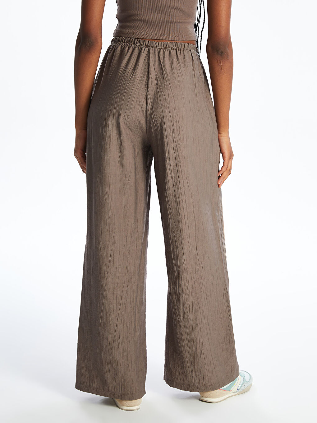 کەمەر لاستیک پانتۆڵی فراوانی ژنان-3