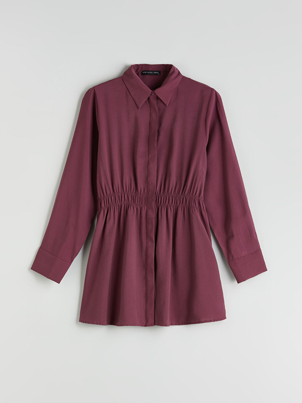 LCWAIKIKI Classic Woman BORDEAUX Shirt Tunic -S5PK00Z8-EXC