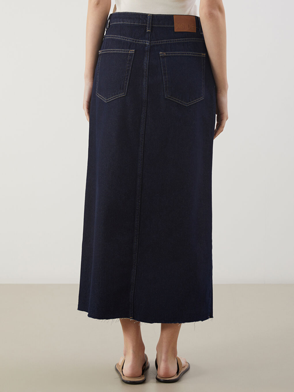 Woman BLUE Denim Skirt -S5PK07Z8-J0N