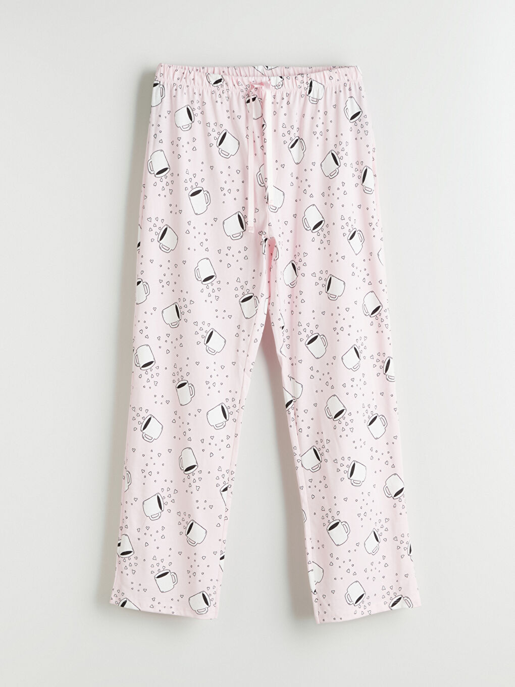 Petite Crew Neck Printed Women's Pyjama Set -S5PK30Z8-LT4