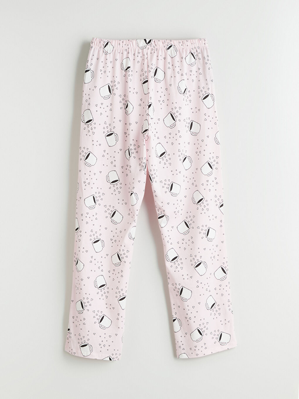 Petite Crew Neck Printed Women's Pyjama Set -S5PK30Z8-LT4