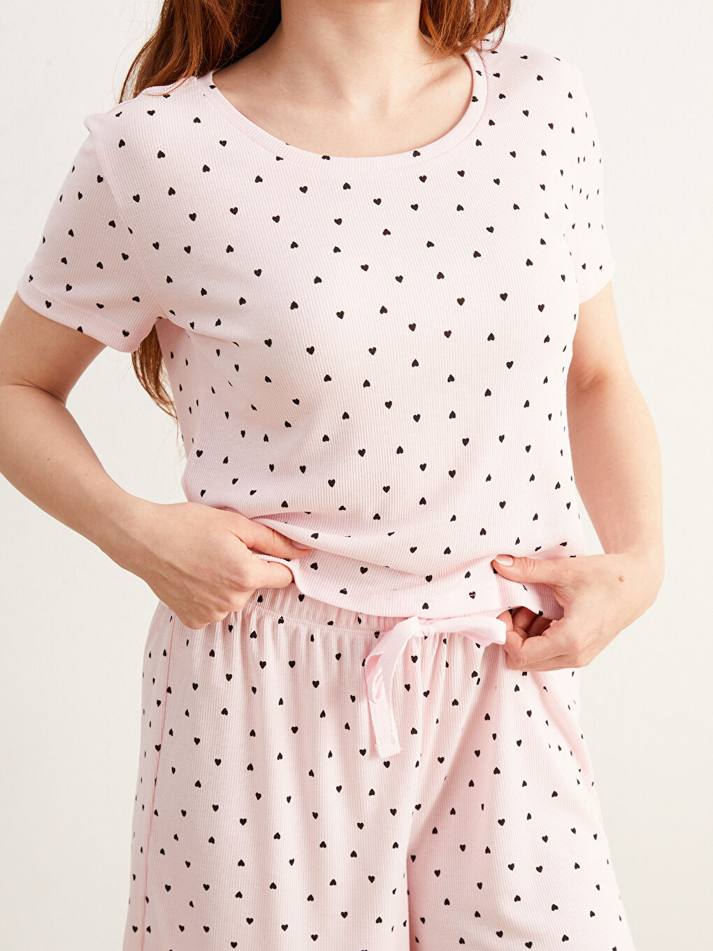Woman PINK Shortie Pyjama Set -S5PK32Z8-LT4