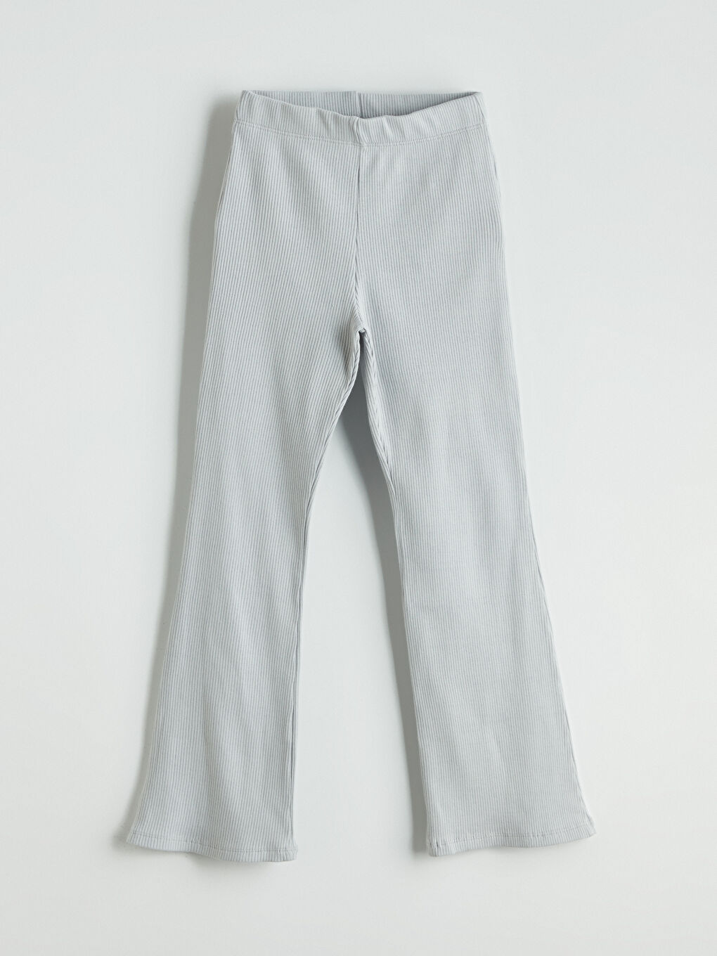 Gri Fitilli İspanyol Paça Kız Çocuk Tayt