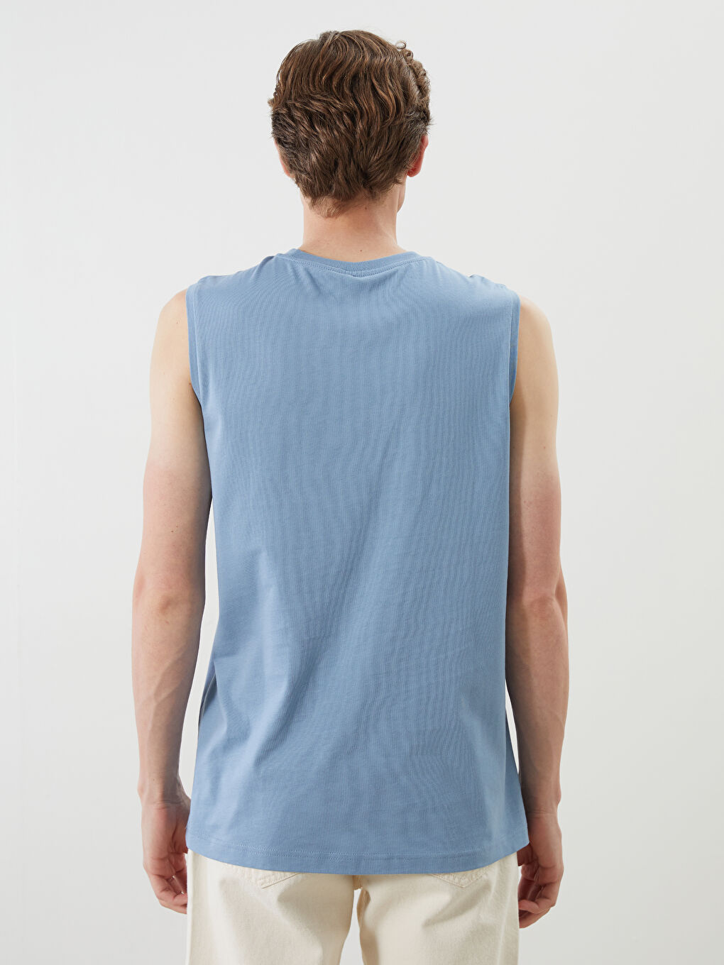 Чоловіча майка з круглим вирізом з принтом-3