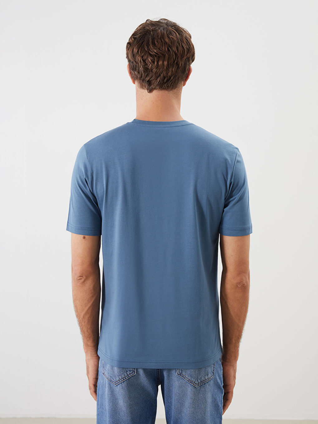 LCWAIKIKI Classic Crew Neck Printed Jersey Men's T-Shirt -S5PK90Z8-VFY