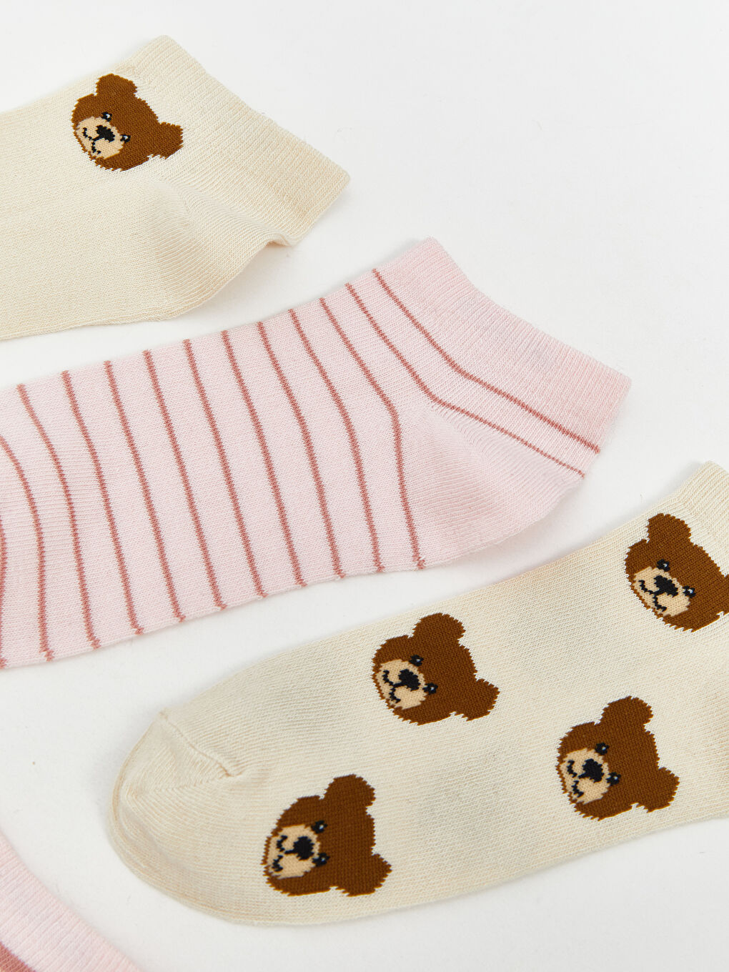 Patterned Women's Trainer Socks 5 Pack -S5PL00Z8-FDP