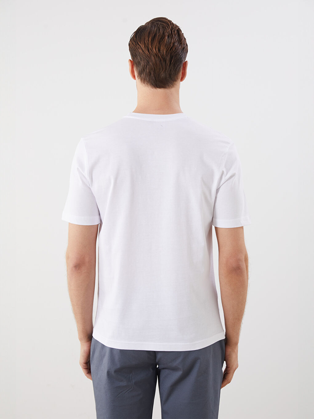 LCWAIKIKI Classic Crew Neck Printed Jersey Men's T-Shirt -S5PL09Z8-Q6K