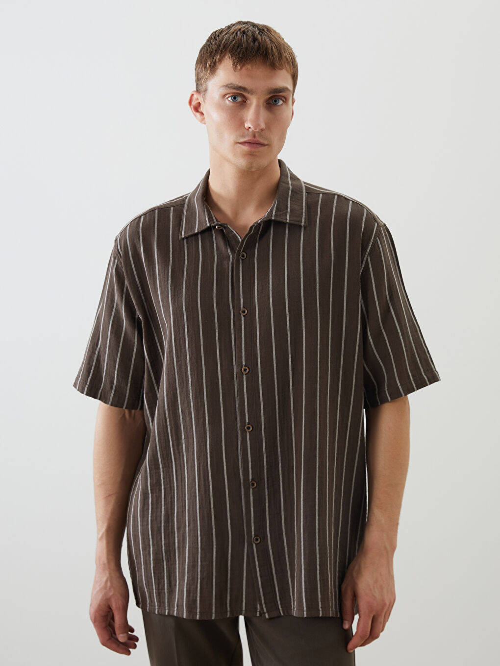 LCW Vision Man BROWN Shirt -S5PL13Z8-LEW
