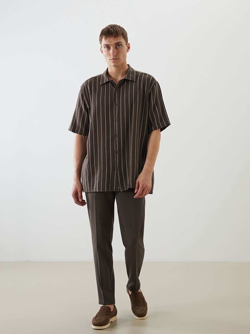 LCW Vision Man BROWN Shirt -S5PL13Z8-LEW