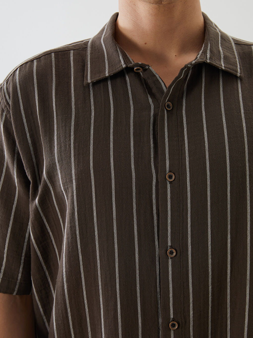 LCW Vision Man BROWN Shirt -S5PL13Z8-LEW