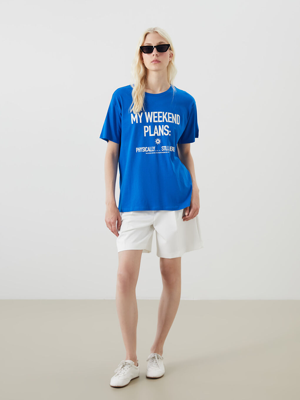 LCW Vision Crew Neck Printed Women's T-Shirt -S5PL31Z8-JUF