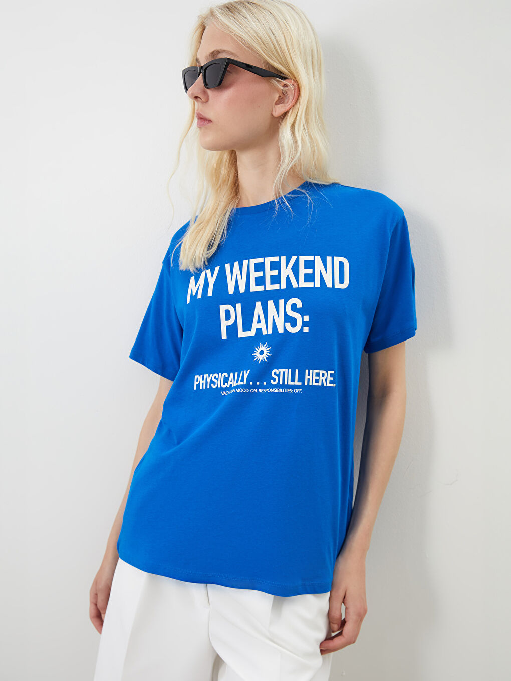 LCW Vision Crew Neck Printed Women's T-Shirt -S5PL31Z8-JUF