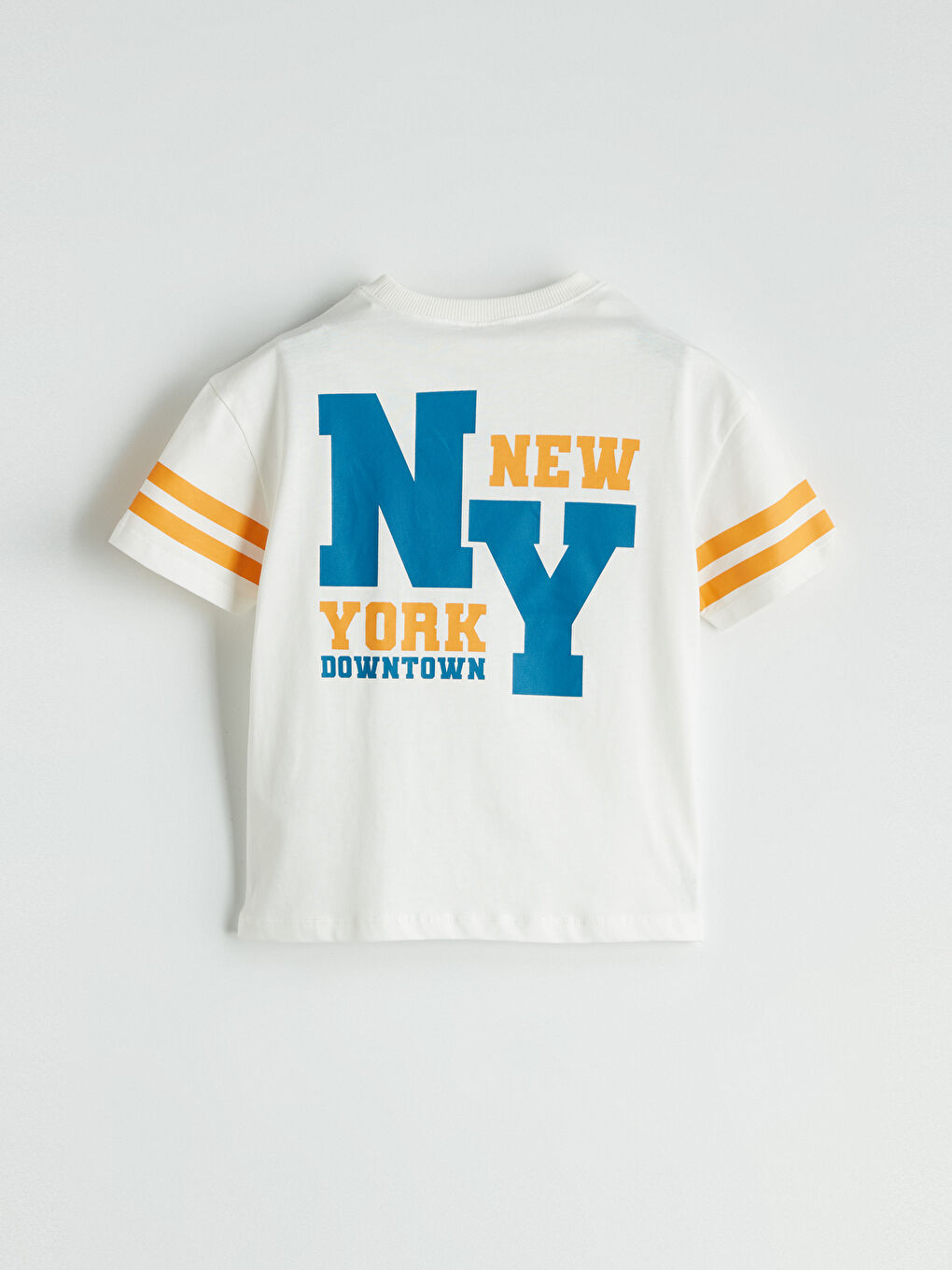 Crew Neck Printed Boy's T-Shirt -S5PL39Z1-R9J