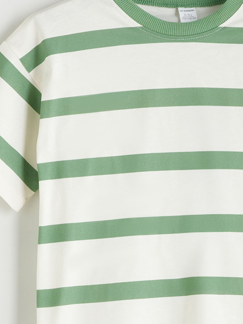 LCW Kids Crew Neck Striped Boys' T-Shirt -S5PL42Z1-LRR