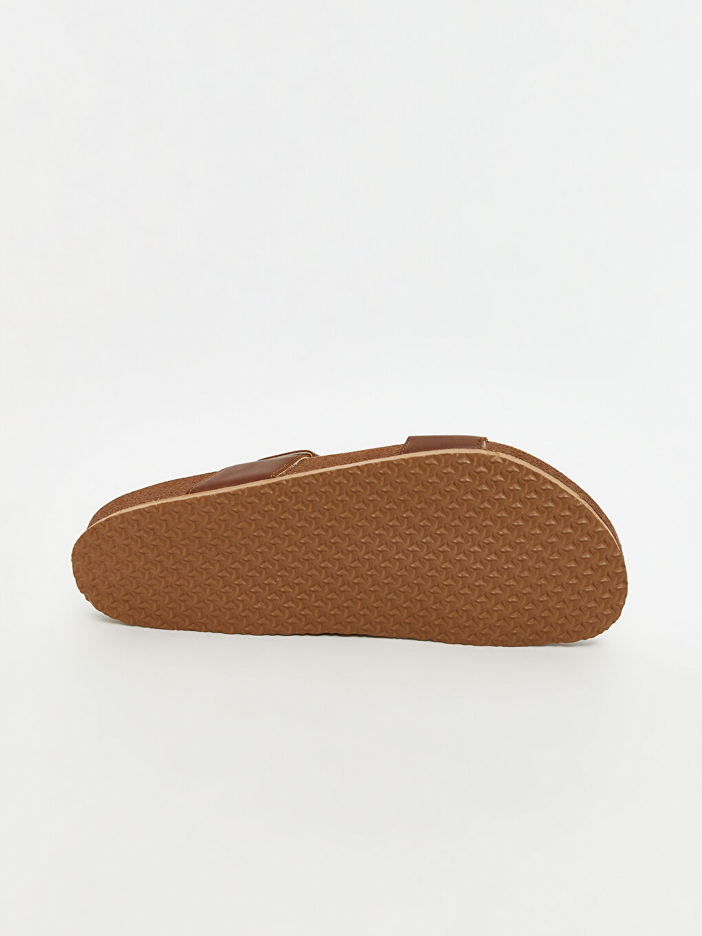 Kahverengi Deri Görünümlü Erkek Sandalet-3