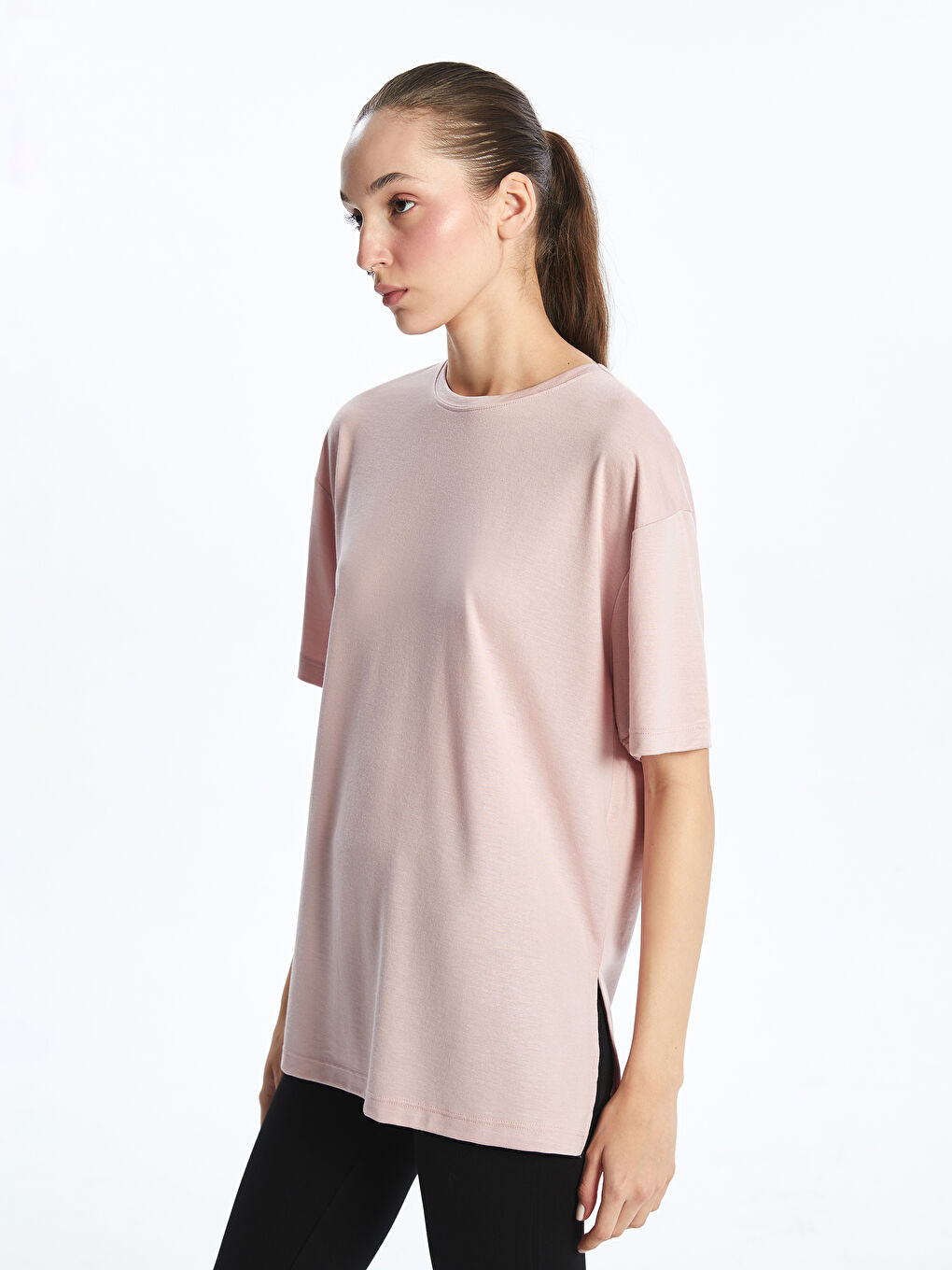Woman PINK Sports T-Shirt -S5PL79Z8-JVA