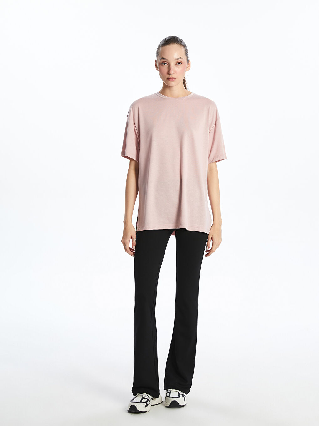 Woman PINK Sports T-Shirt -S5PL79Z8-JVA