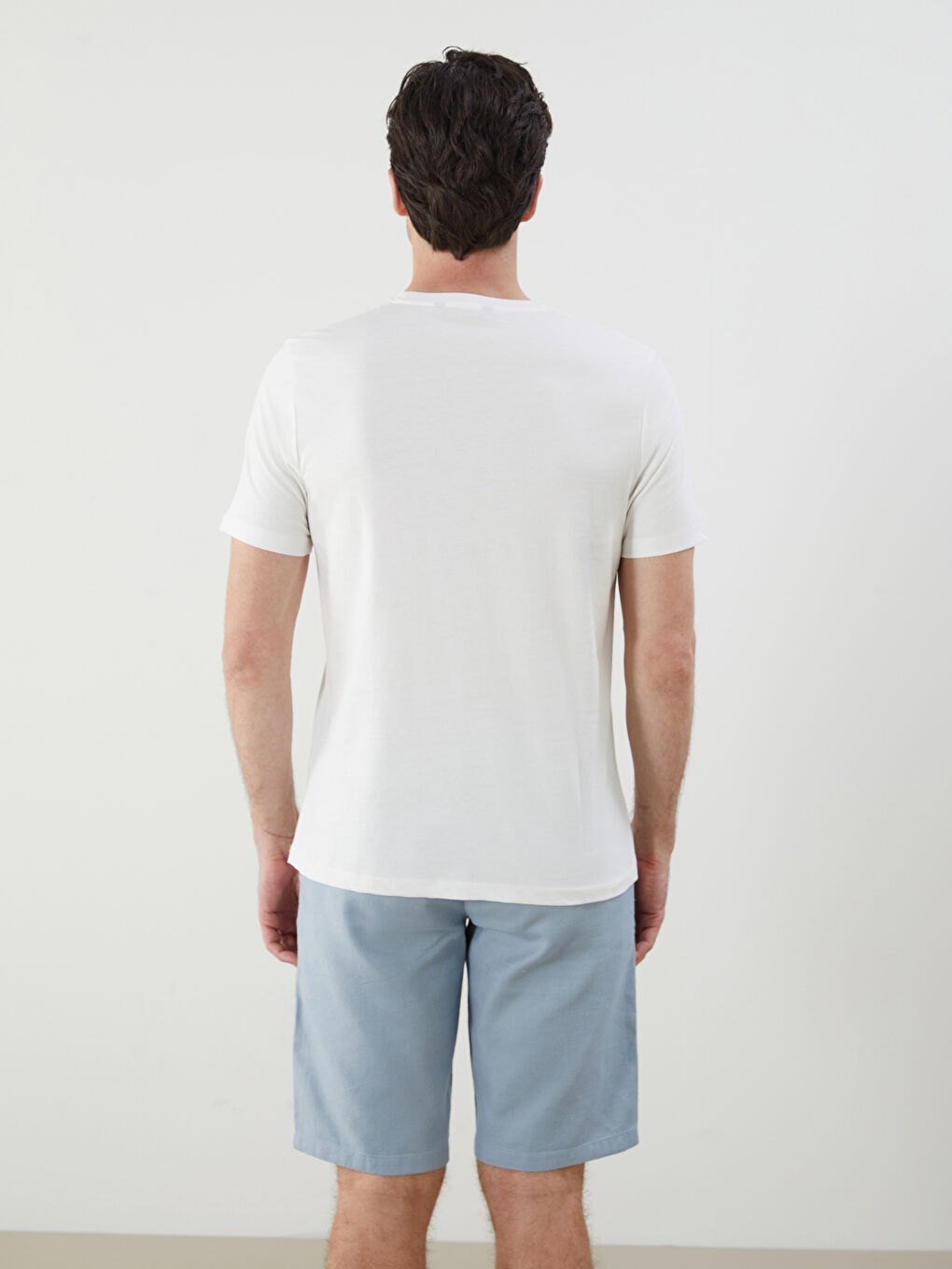 Crew Neck Printed Jersey Men's T-Shirt -S5PL81Z8-R9J