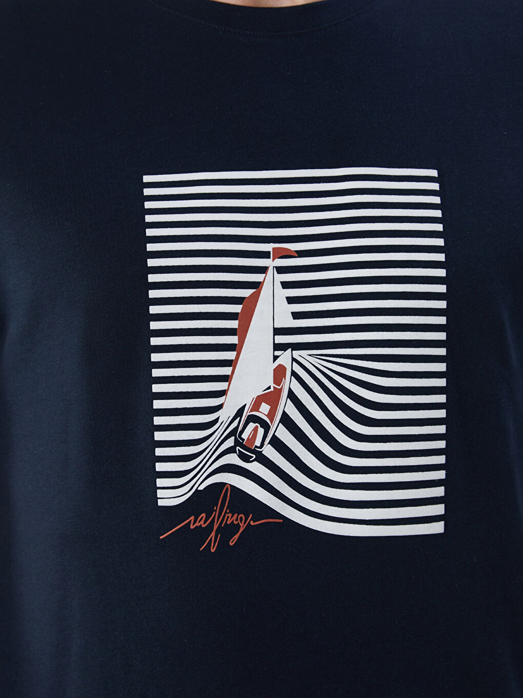 Crew Neck Printed Jersey Men's T-Shirt -S5PL81Z8-RFH