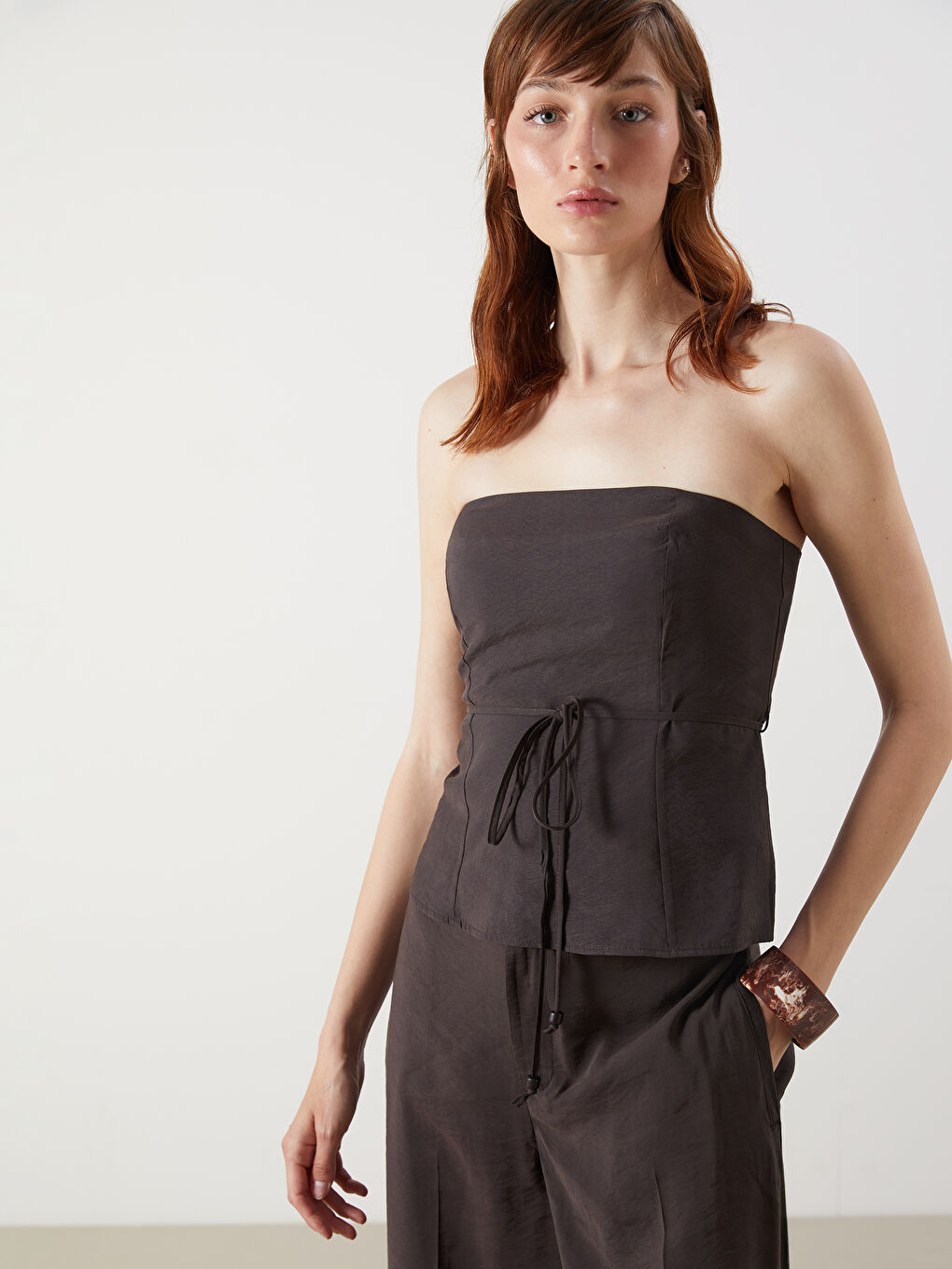 LC Waikiki Strapless Neck String Crop -S5PL95Z8-HCQ