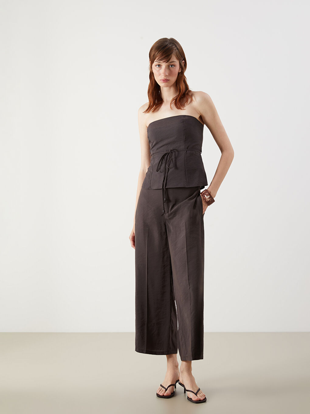 LC Waikiki Strapless Neck String Crop -S5PL95Z8-HCQ