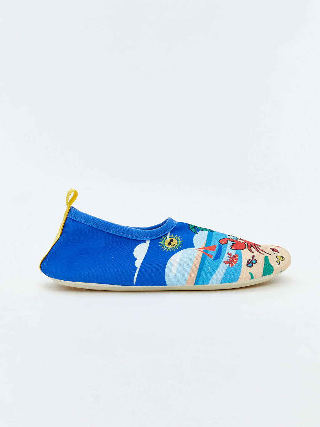 Mavi Baskılı Erkek Bebek Deniz Ayakkabısı-1