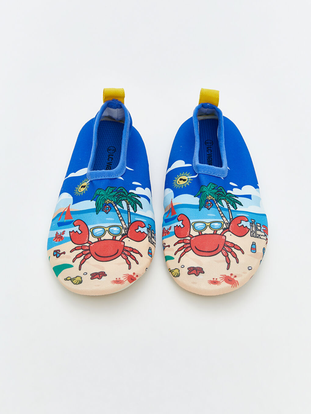 Mavi Baskılı Erkek Bebek Deniz Ayakkabısı-2