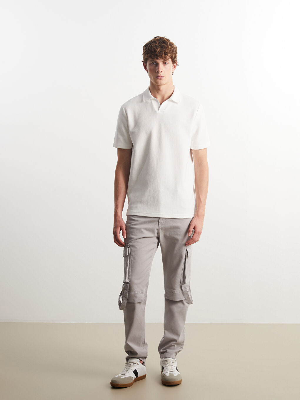 Men's Polo Neck T-Shirt -S5PM41Z8-R9J