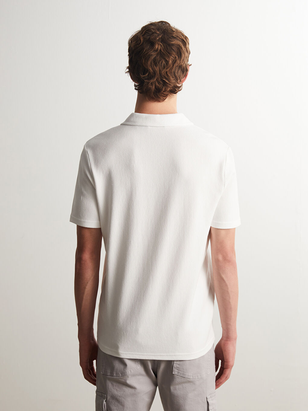 Men's Polo Neck T-Shirt -S5PM41Z8-R9J