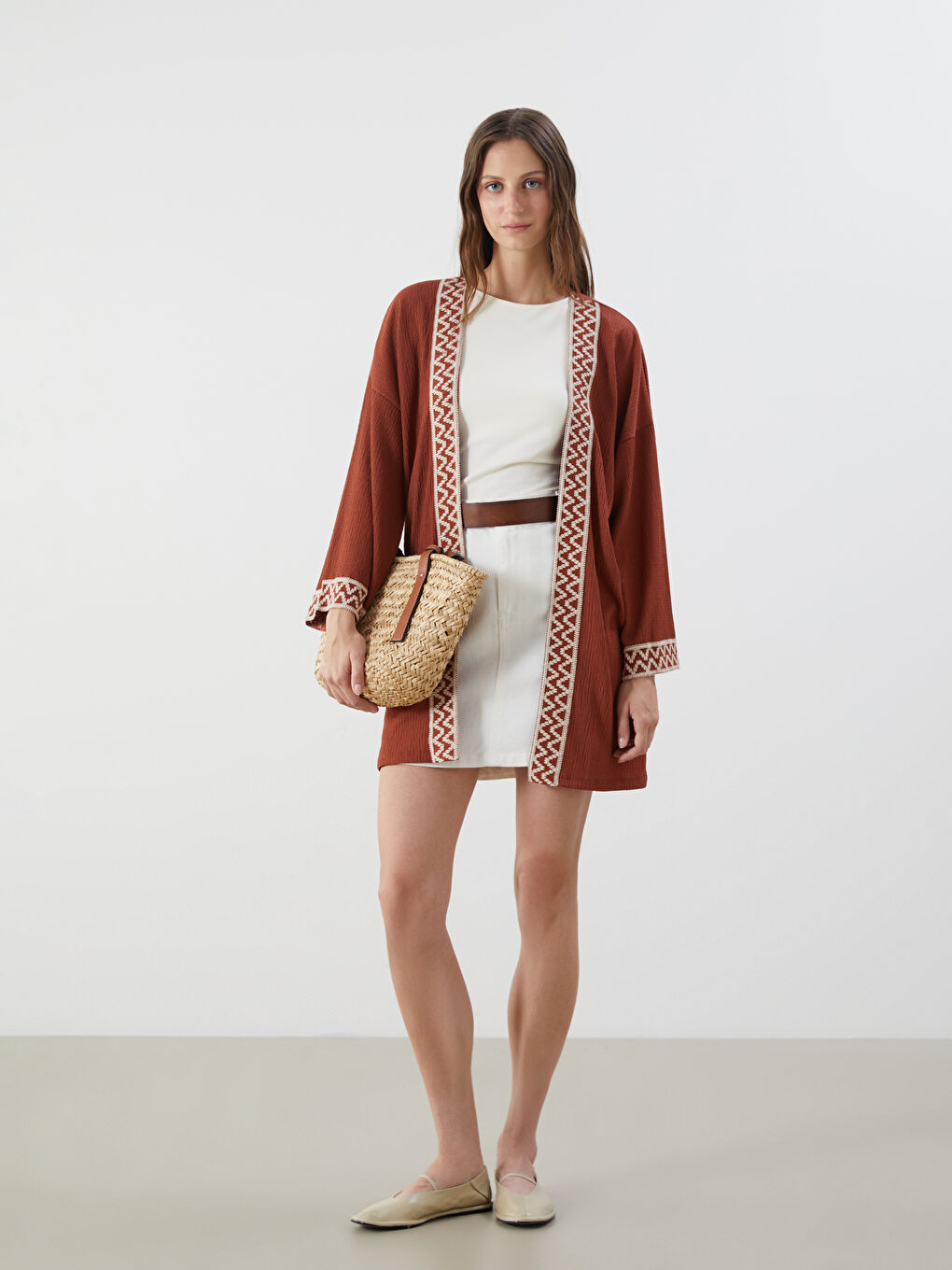 LCWAIKIKI Classic Woman BROWN Cardigan -S5PM59Z8-R1W