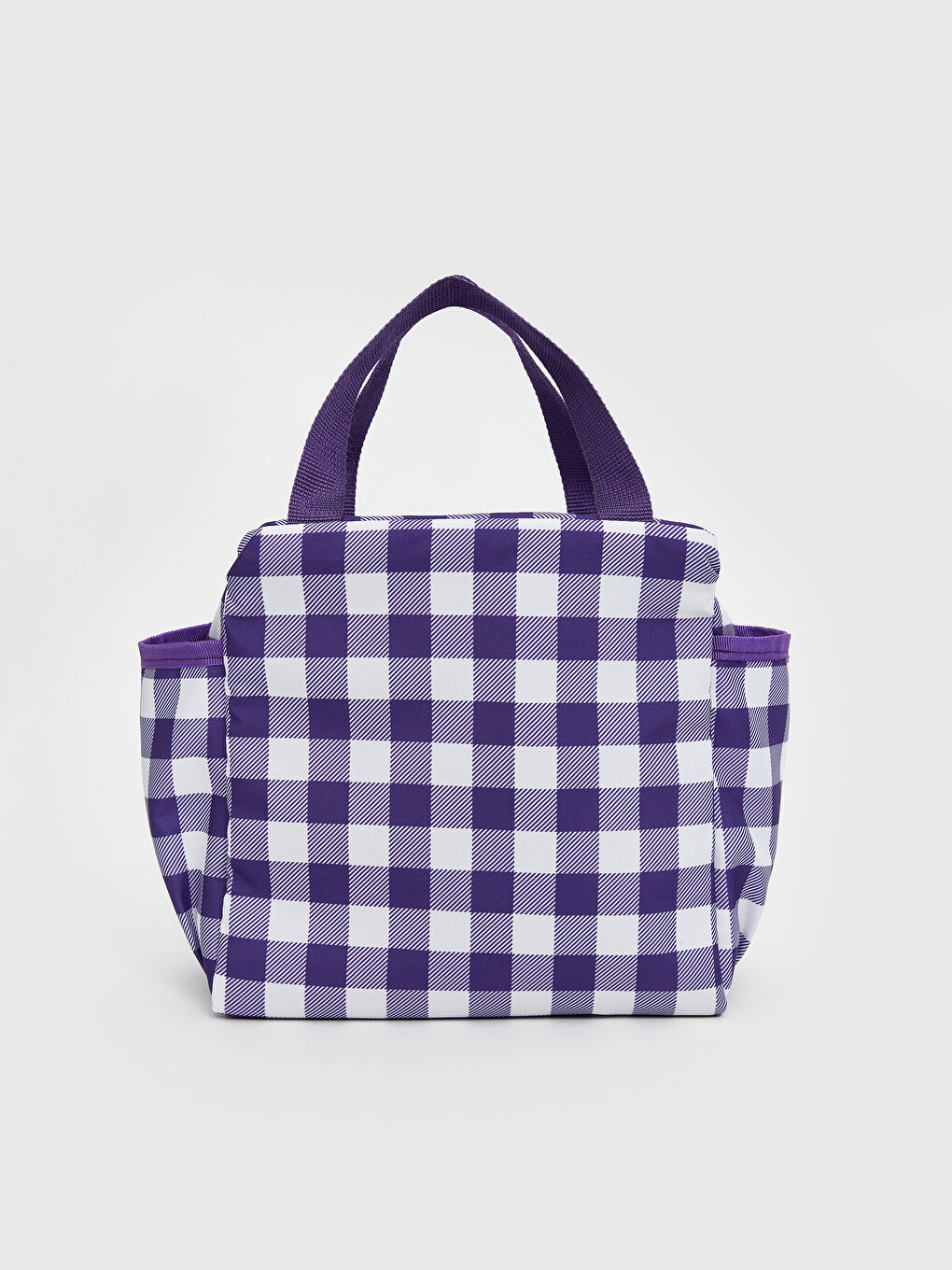 Ekose Desenli Termal Çanta-1