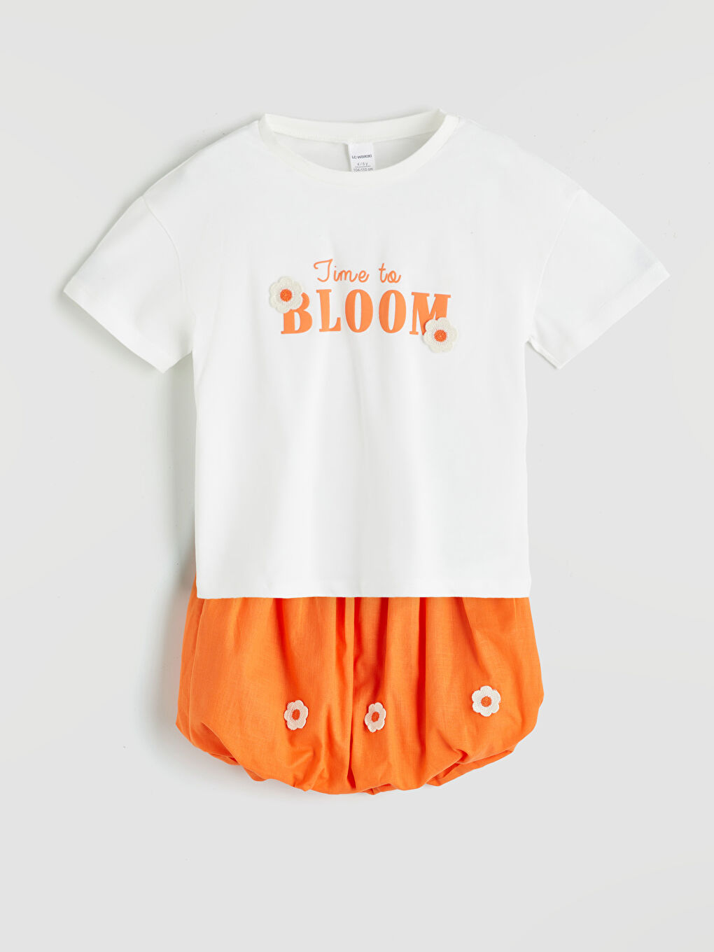 Floral Girls' T-Shirt and Shorts 2 Pack -S5PM68Z1-R9J