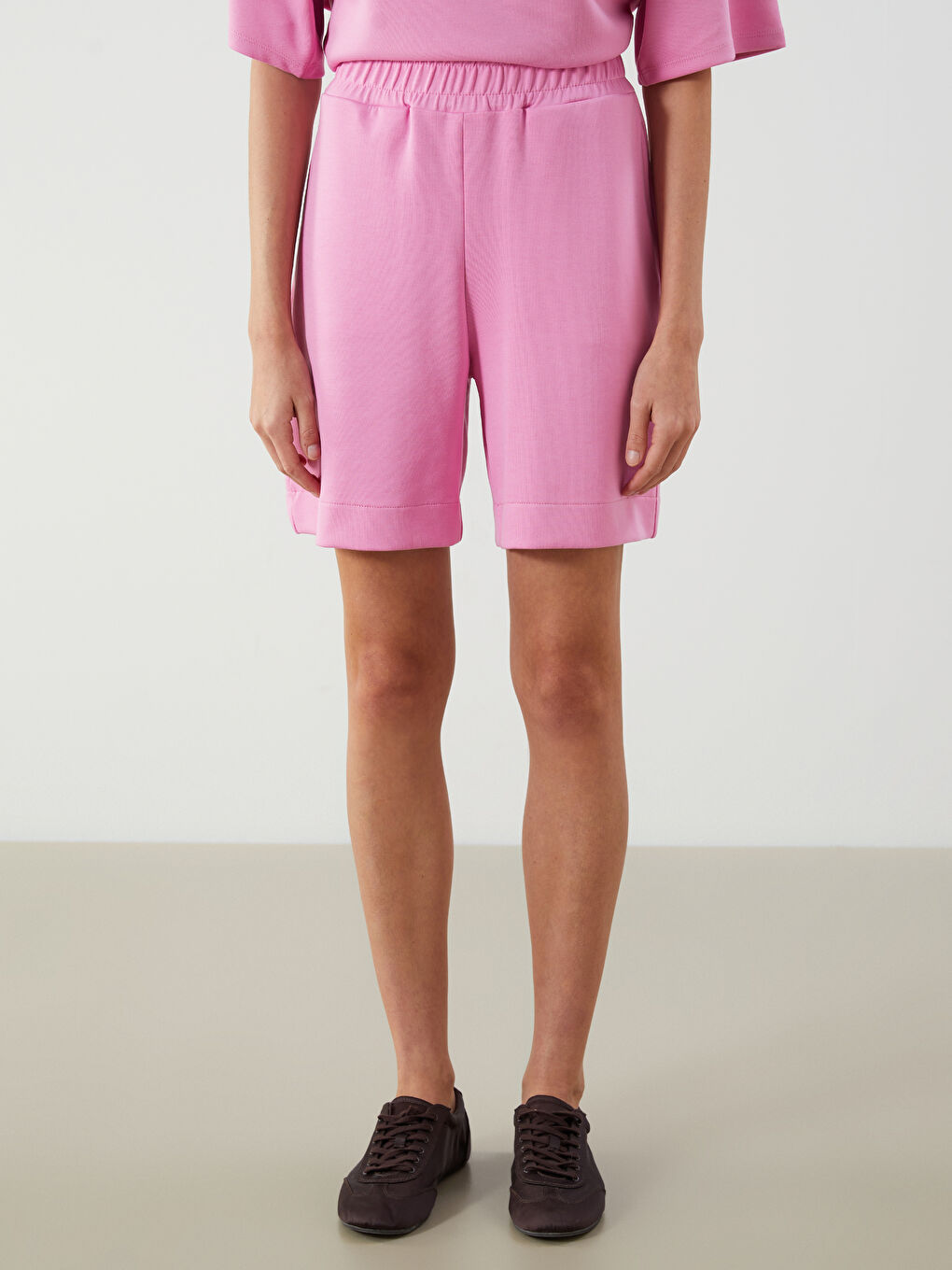 LCW Vision Elasticated Waist Women's Shorts -S5PM94Z8-FJA