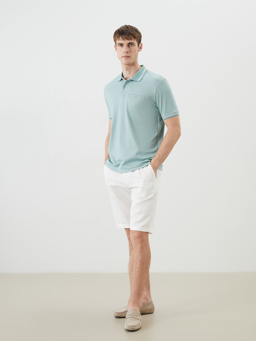 LCWAIKIKI Classic Man GREEN T-Shirt -S5PN05Z8-MKD