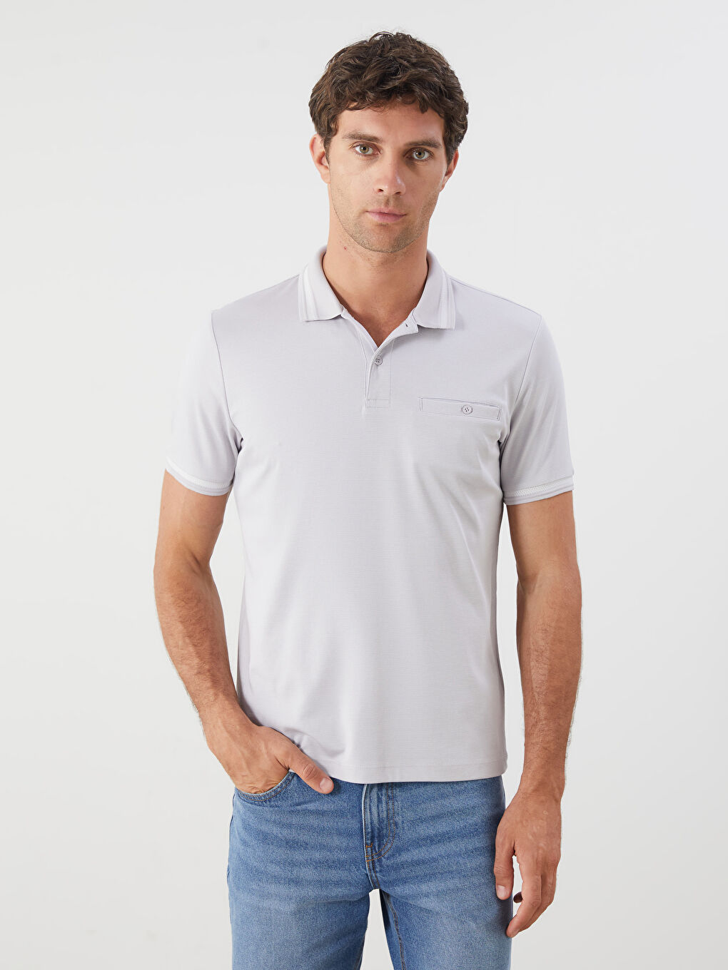 LCWAIKIKI Classic Man GREY T-Shirt -S5PN05Z8-MKJ