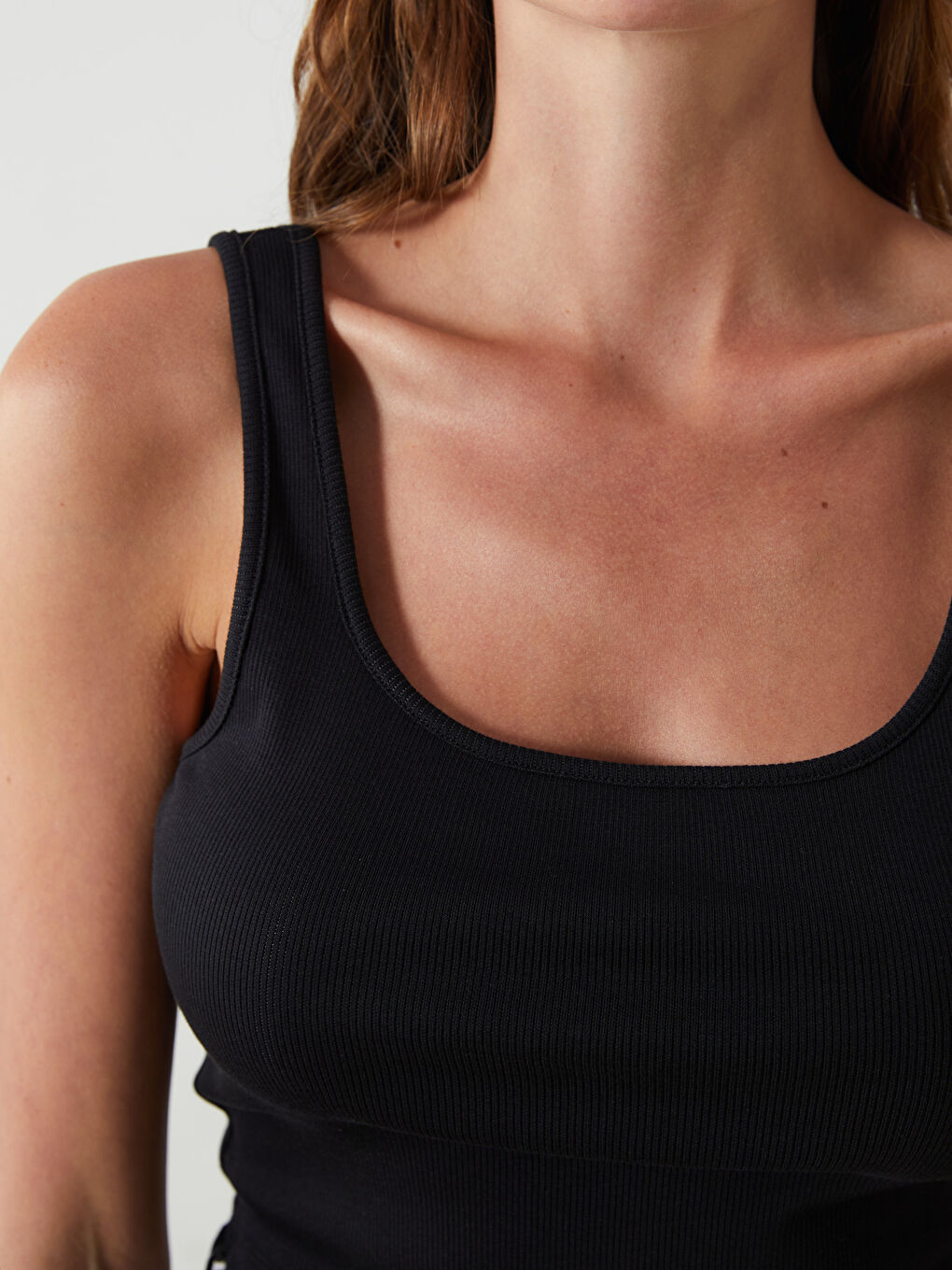 U Neck Crop Women's Tank Top -S5PN17Z8-CVL