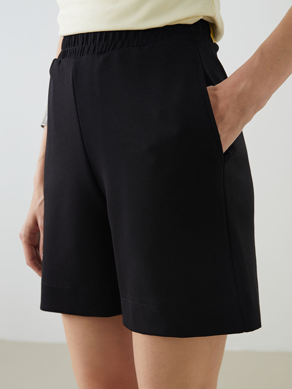 LCW Vision Elasticated Waist Women's Shorts -S5PN33Z8-CVL