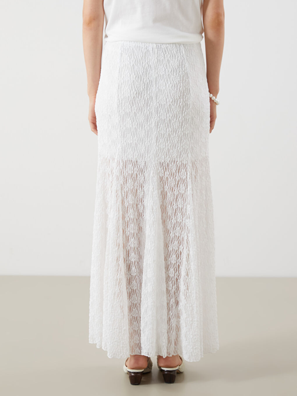 Woman WHITE Skirt -S5PN38Z8-Q6K