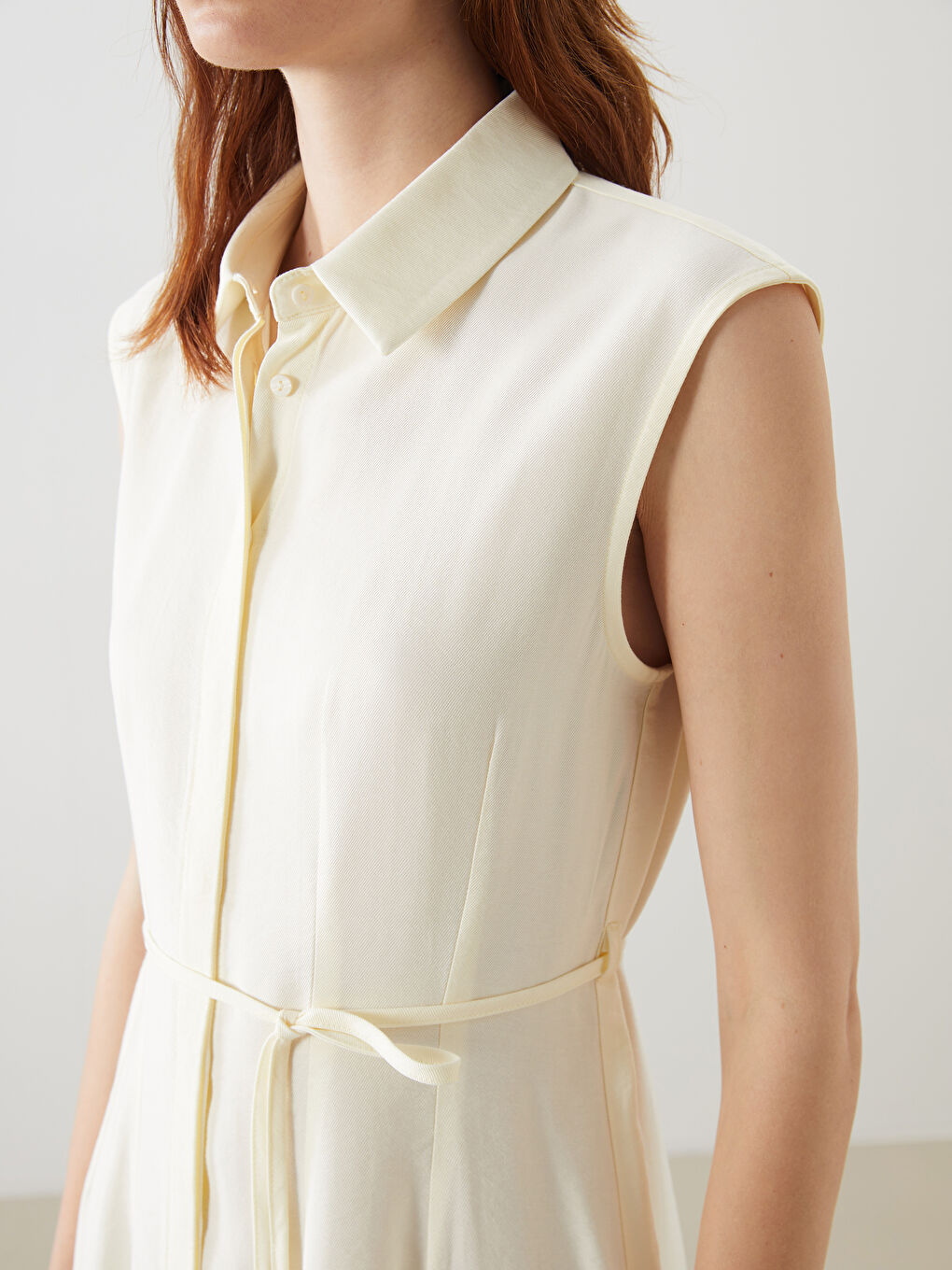 Woman YELLOW Shirt Dress -S5PN67Z8-ZVF