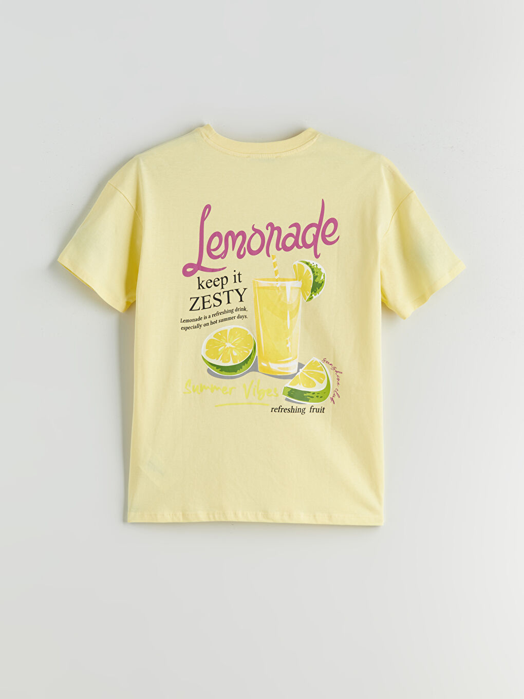LCW Vision Crew Neck Printed Oversize Women's T-Shirt -S5PN96Z8-FSW