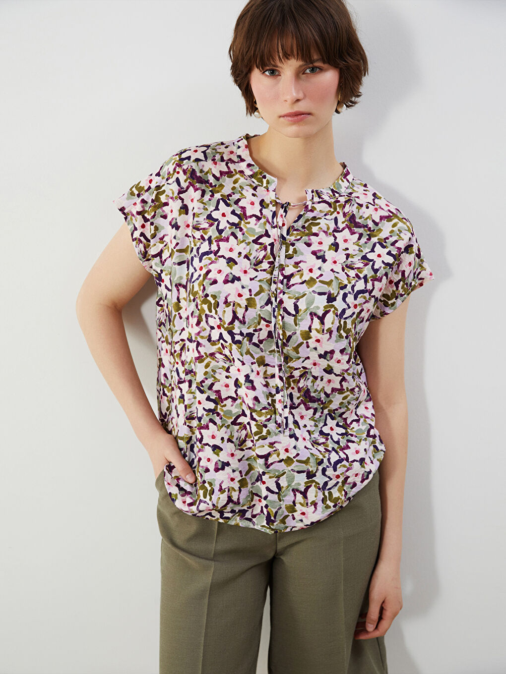 Woman GREEN Blouse -S5PO18Z8-LRR