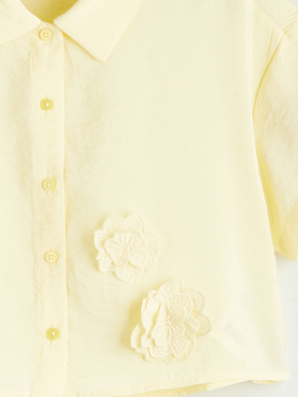 Floral Girls' Shirt -S5PO39Z4-DKD