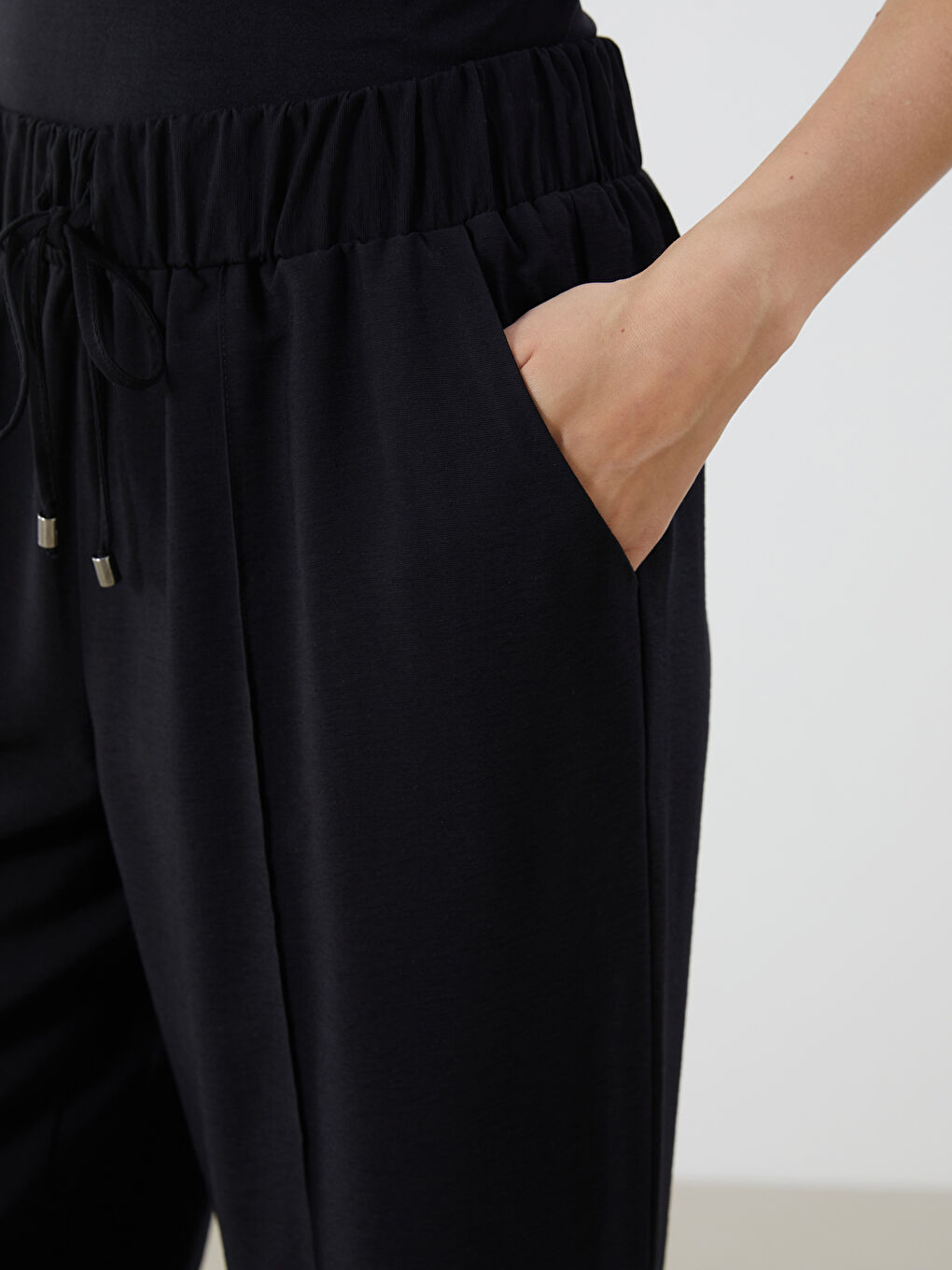 LCWAIKIKI Classic Elastic Waist Wide Leg Women's Trousers -S5PO54Z8-CVL