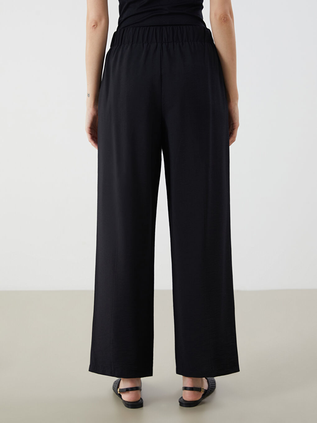LCWAIKIKI Classic Elastic Waist Wide Leg Women's Trousers -S5PO54Z8-CVL