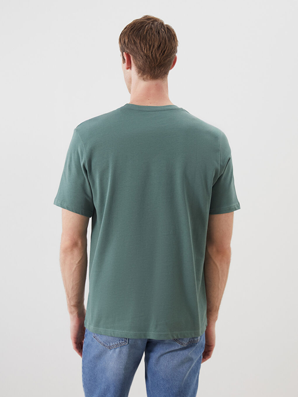 LCWAIKIKI Classic Crew Neck Printed Jersey Men's T-Shirt -S5PO57Z8-H6Z