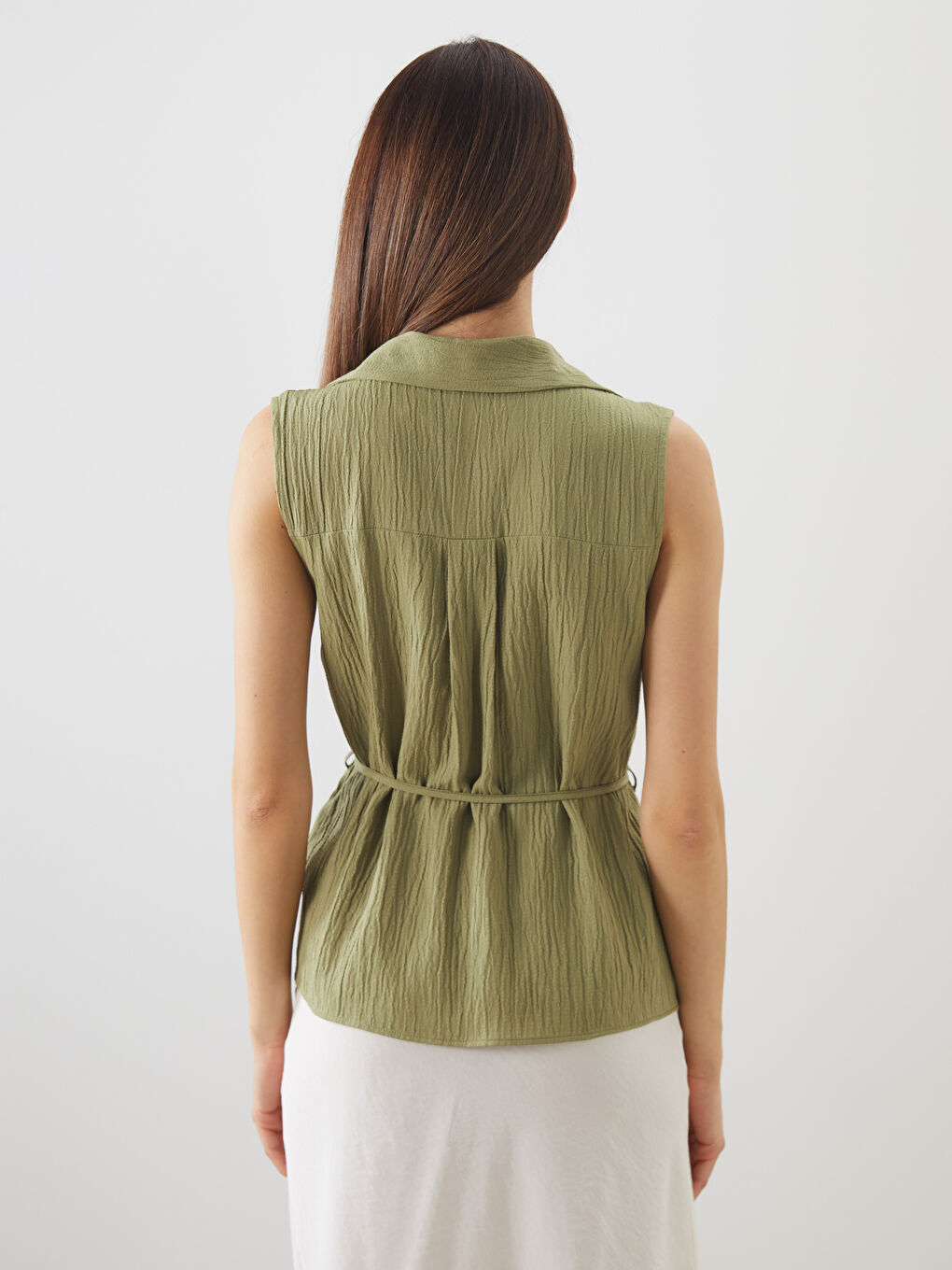 Textured Women's Shirt -S5PO58Z8-DLB