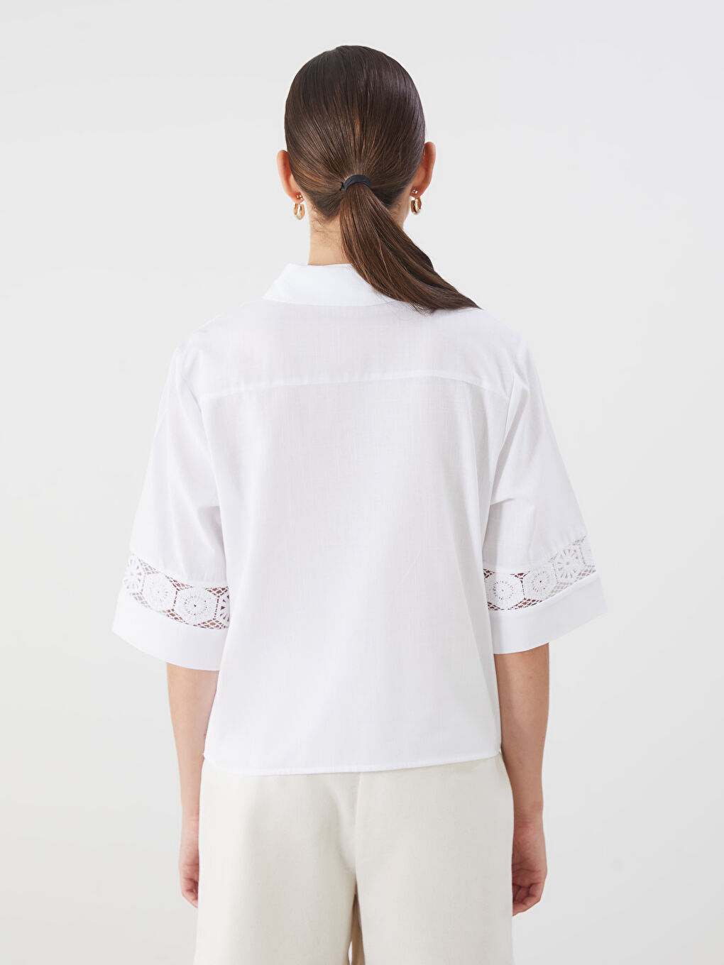 LCWAIKIKI Classic Woman WHITE Shirt -S5PO63Z8-Q6K